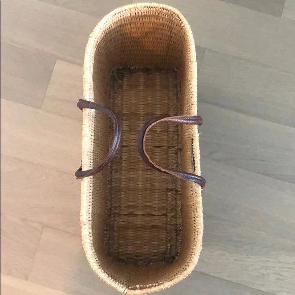 Club Monaco Tan and White Tote Bag - Picture 2 of 4